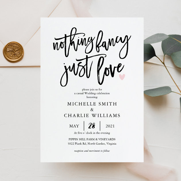 Casual 2024 wedding invitations