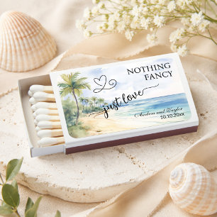 Nothing Fancy Just Love Elegant Wedding favor Matchboxes