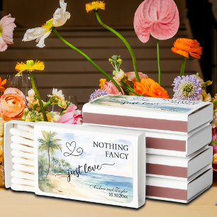 Nothing Fancy Just Love Elegant Wedding favor Matchboxes