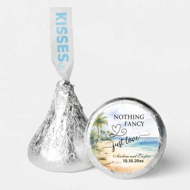Nothing Fancy Just Love Elegant Wedding  Hershey®'s Kisses® (Front)