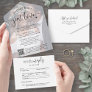 Nothing Fancy Just Love Elopement Reception Photo All In One Invitation