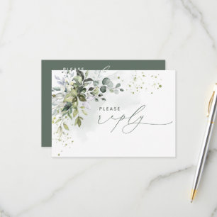 Nothing Fancy Just Love Eucalyptus Green RSVP