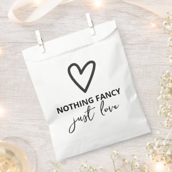 Nothing Fancy Just Love Heart Pattern Wedding Favor Bag by Ricaso_Wedding at Zazzle