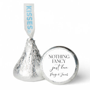 Nothing Fancy Just Love Minimalist Casual Wedding Hershey®'s Kisses®