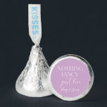 Nothing Fancy Just Love Minimalist Casual Wedding Hershey®'s Kisses®<br><div class="desc">These are Lilac Nothing Fancy Just Love Minimalist Casual Wedding Hershey's Kisses!</div>