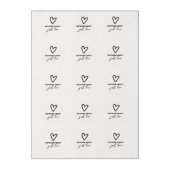 Nothing Fancy Just Love Minimalist Wedding Edible Frosting Rounds (Sheet)