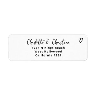 Nothing Fancy Just Love Minimalist Wedding Label