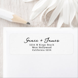 Nothing Fancy Just Love Minimalist Wedding Label