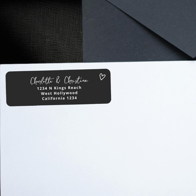 Nothing Fancy Just Love Minimalist Wedding Label (Nothing Fancy Just Love Minimalist Wedding Labels from Ricaso. Easy add own name(s) and address)