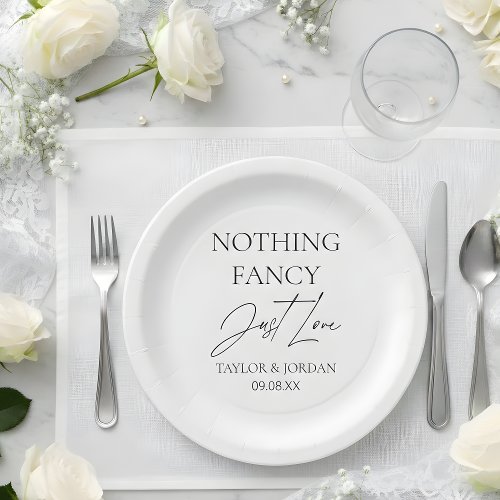 Nothing Fancy Just Love Modern Minimalist Wedding
