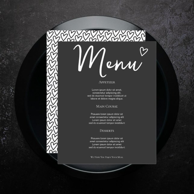 Nothing Fancy Just Love Personalized Wedding Menu (Nothing Fancy Just Love Personalized Wedding Menus from Ricaso. Easy add your own custom menu)