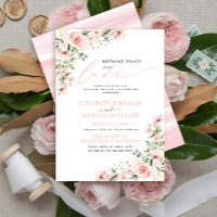 Nothing Fancy Just Love Pink Floral Wedding