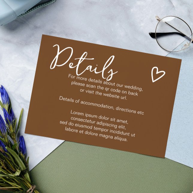 Nothing Fancy Just Love QR Code Enclosure Card (Nothing Fancy Just Love QR Code Enclosure Cards from Ricaso. Mix and match collection)