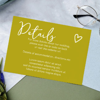 Nothing Fancy Just Love QR Code Groovy Green Enclosure Card
