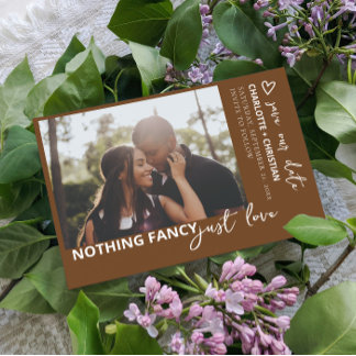 Nothing Fancy Just Love Retro Color Save The Date