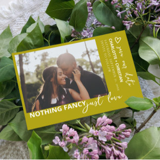 Nothing Fancy Just Love Retro Color Save The Date