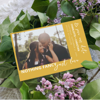 Nothing Fancy Just Love Retro Color Save The Date