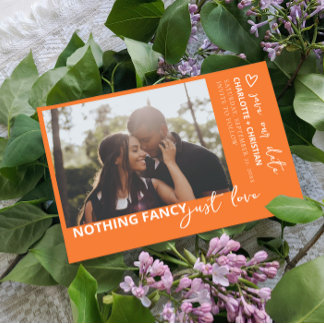 Nothing Fancy Just Love Retro Color Save The Date