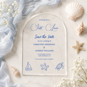 Nothing Fancy Just Love Sea Life Save the Date