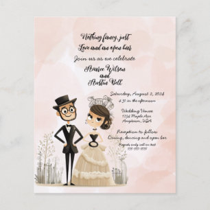 Nothing Fancy Just Love Wedding Invitation Flyer