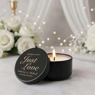 Nothing Fancy Just Love Wedding  Mini Candle Favors