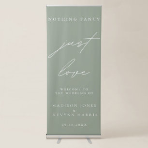 Nothing Fancy Just Love Wedding Sign