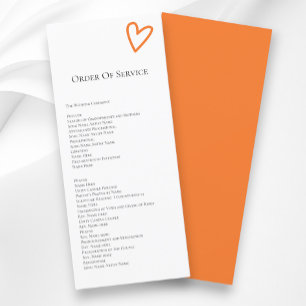 Nothing Fancy Order of Service Colorful Program
