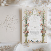 Classic Enchanted Garden Wedding Invitation