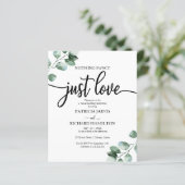 Nothing Fancy Wedding Greenery Budget Invitations (Standing Front)