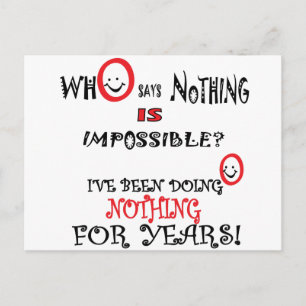 NOTHING FUN GIFT POSTCARD
