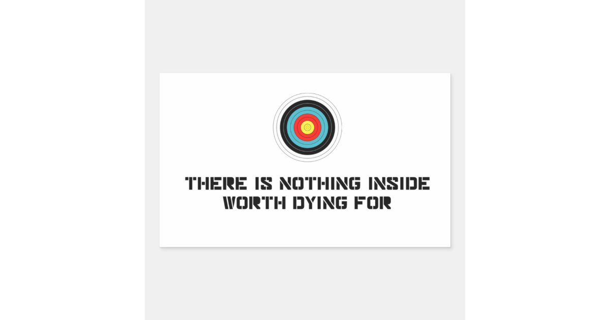 Wisesign Targa In Metallo Rustico – Scritta "Nothing Inside Worth Dying" 30,5x20,3cm Vintage