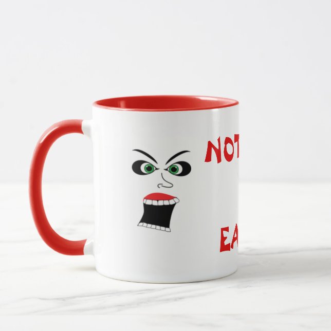 NOTHING IS EASY SCREAMING COFFEE MUG FOR OFFICE (Left)