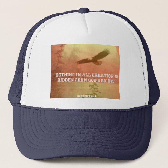 Nothing is Hidden From God Scripture hat (Front)