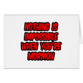 Nothing Is Impossible...Mormon (Front Horizontal)