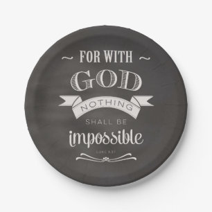 Nothing is Impossible Paper Plates