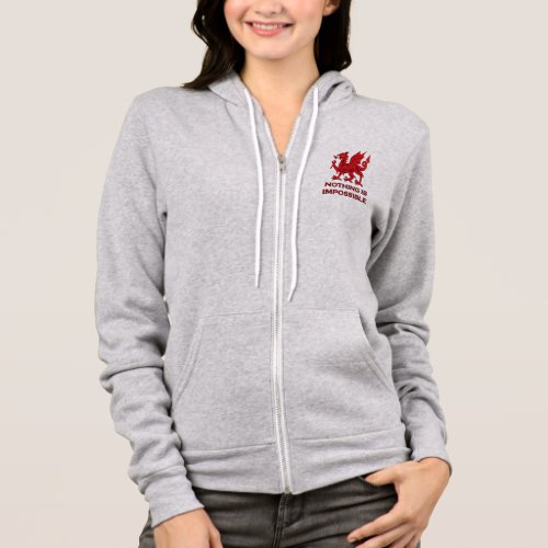 Nothing Is Impossible Red Dragon Hoodie