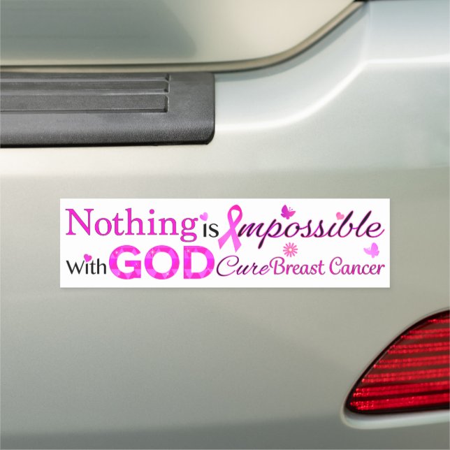 Nothing is Impossible With GOD Car Magnet (In Situ)