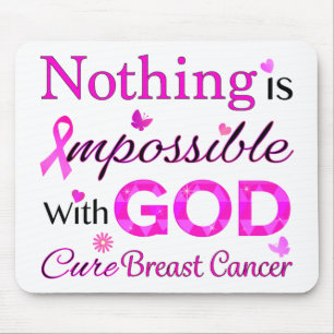 Nothing is Impossible With GOD Mouse Pad