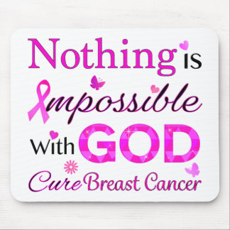 Nothing is Impossible With GOD Mouse Pad