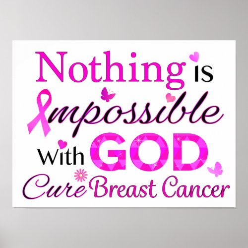 Nothing is Impossible With GOD Poster