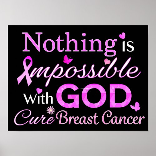 Nothing is Impossible With GOD Poster