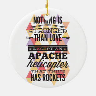 Nothing Is Stronger Than Love Ceramic Ornament