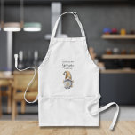 Nothing Like Gnome Cooking Adult Apron<br><div class="desc">Custom apron featuring a thumbs up Gnome and the words "nothing like Gnome cooking" or any message you choose. Great holiday Christmas gift idea or create for yourself. For any custom design request,  please click on the "Message" button.</div>