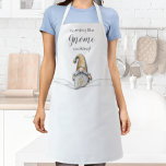 Nothing Like Gnome Cooking  Apron<br><div class="desc">Custom apron featuring a thumbs up Gnome and the words "nothing like Gnome cooking" or any message you choose. Great holiday Christmas gift idea or create for yourself.</div>