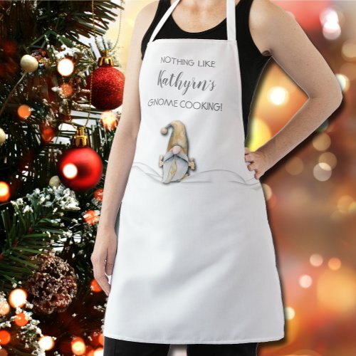 Nothing Like Gnome Cooking Personalized Apron