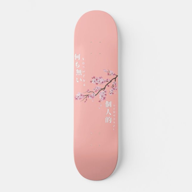Nothing Personal - Cherry Blossom Skateboard (Front)