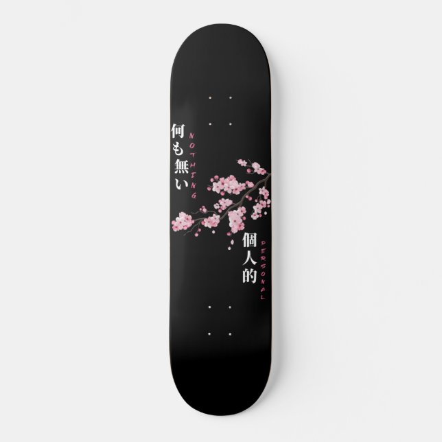 Nothing Personal - Cherry Blossom Skateboard (Front)