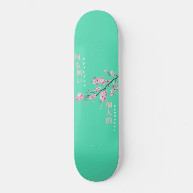 Nothing Personal - Cherry Blossom Skateboard (Front)