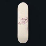 Nothing Personal - Cherry Blossom Skateboard<br><div class="desc">This design features a cherry blossom branch with the words "Nothing Personal" both in English and Japanese text.</div>