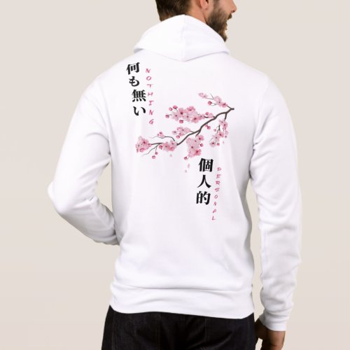 Nothing Personal _ Cherry Blossom Zip_Up  Hoodie